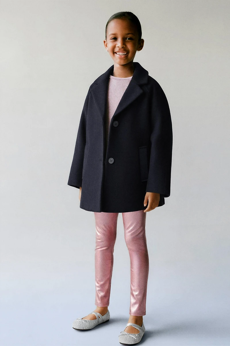 METALLIC EFFECT LEGGINGS