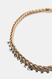 COLLIER À MAILLONS ET BIJOUX COMBINÉS