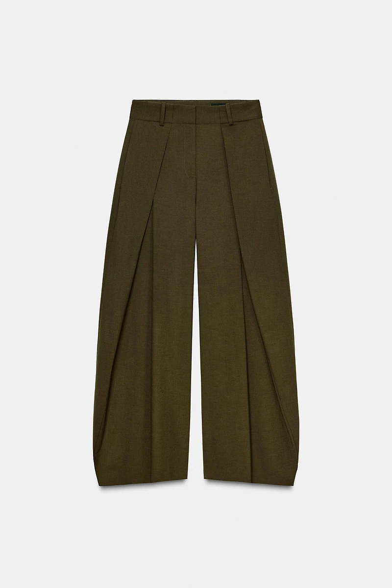 PANTALON VOLUMINEUX À PINCES ZW COLLECTION