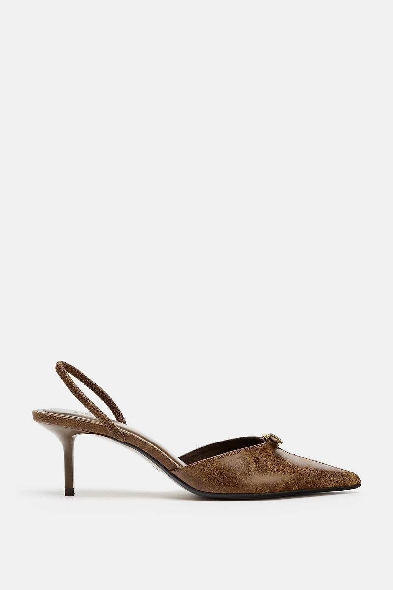 BUCKLED SLINGBACK SHOE