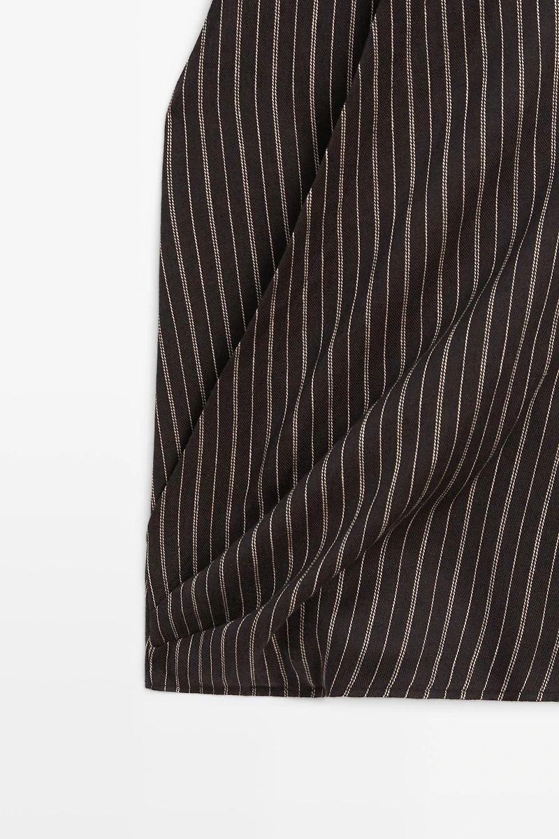 Halter top with stripe detail