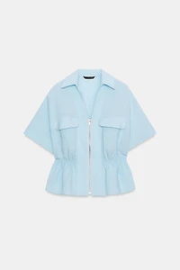 ZIP-UP SAFARI SHIRT