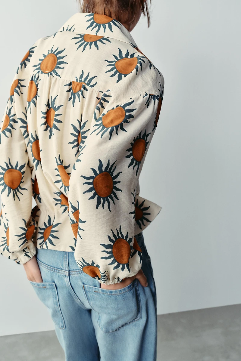 PRINTED BOMBER JACKET