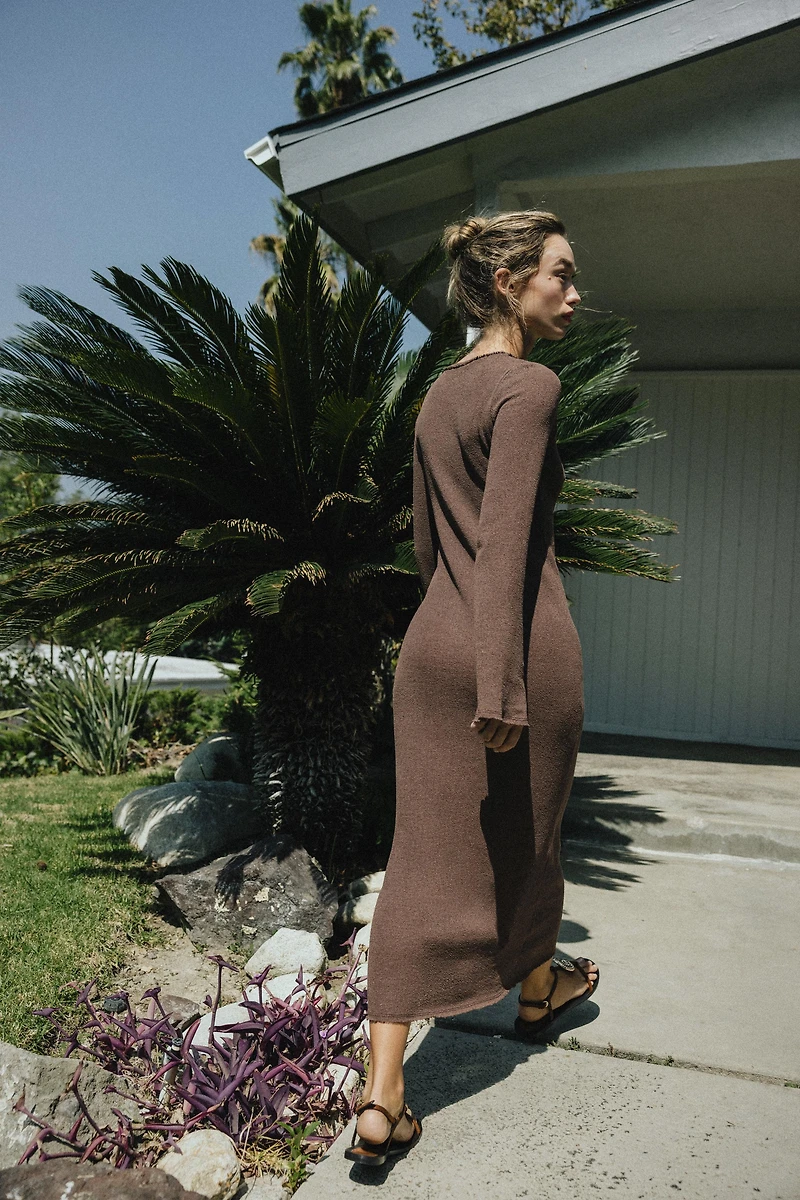 ROBE LONGUE TEXTURÉE