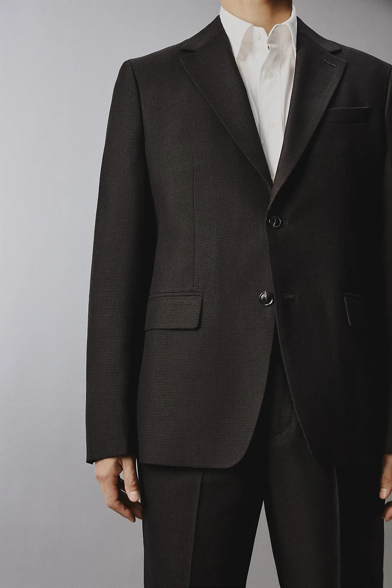 HOUNDSTOOTH SUIT JACKET