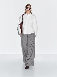 Chemisier 100 % coton couture apparente