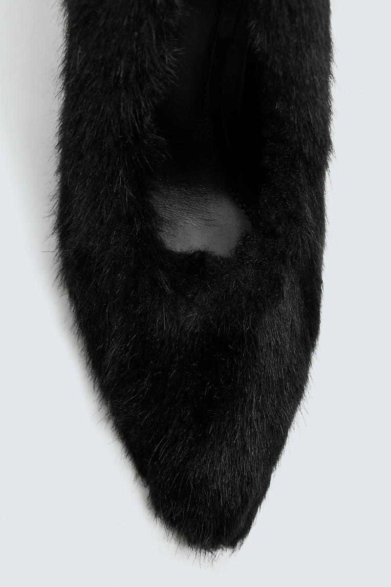 FAUX FUR SHOES HARRY LAMBERT FOR ZARA x DISNEY