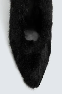 FAUX FUR SHOES HARRY LAMBERT FOR ZARA x DISNEY