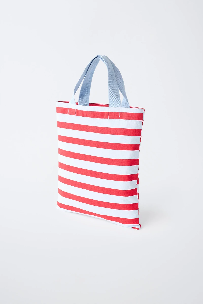STRIPED PRINT BAG