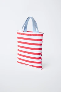 STRIPED PRINT BAG