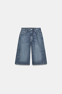TRF MID-RISE DENIM JORTS SHORTS