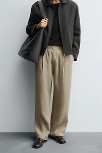 FLOWY PLEATED PANTS