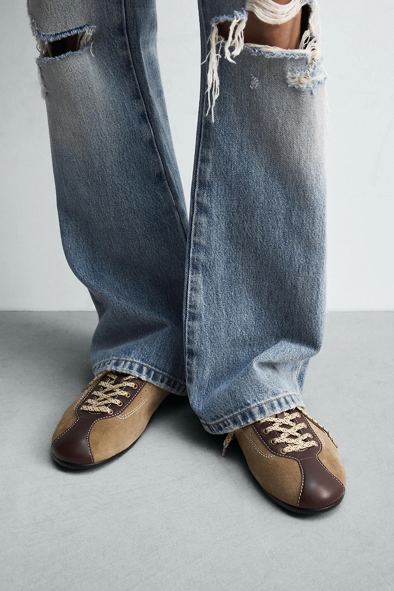 LEATHER TRAINERS HARRY LAMBERT FOR ZARA X DISNEY