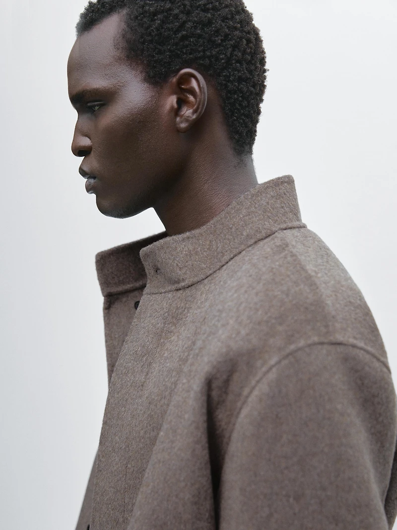 Wool blend jacket