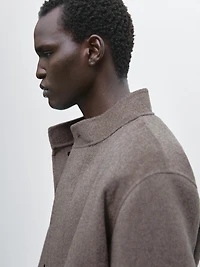 Wool blend jacket