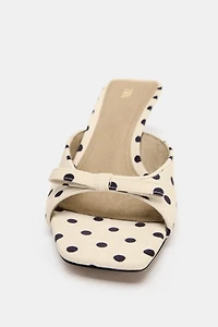 POLKA DOT BOW MULES
