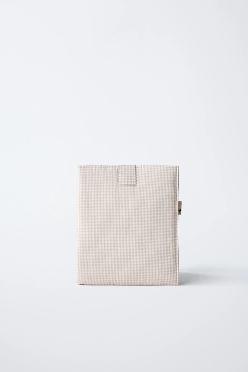 GINGHAM MATERNITY BAG