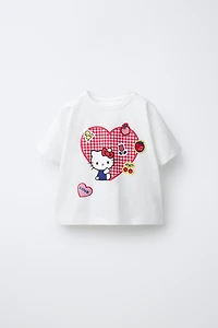 HELLO KITTY © SANRIO GINGHAM HEART T-SHIRT