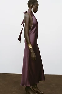 ROBE MIDI HALTER