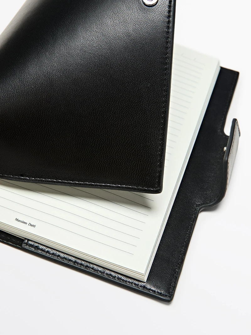 Nappa leather notebook cover