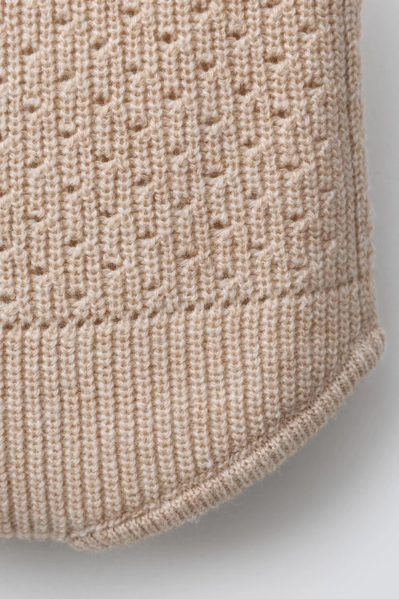 JUPE-CULOTTE EN MAILLE STRUCTURÉE