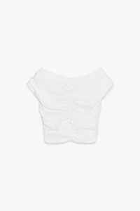 DRAPED CROP TOP