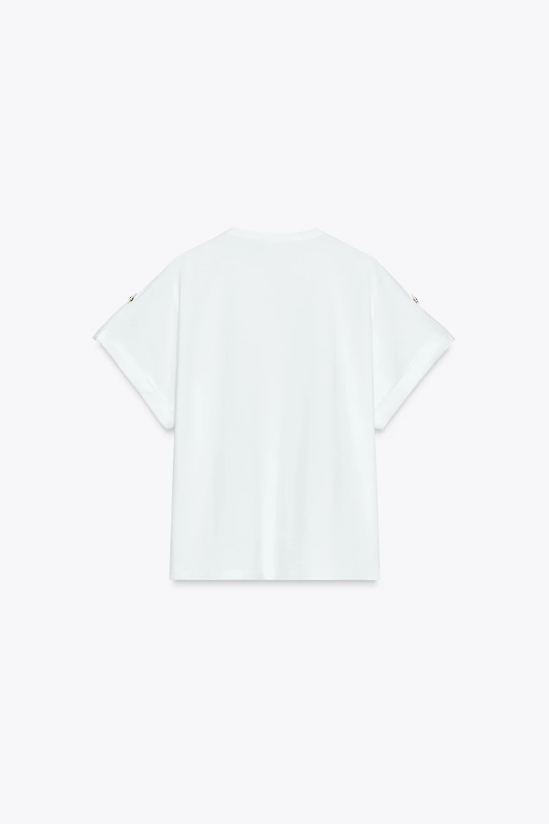 T-SHIRT PATTE BOUTON
