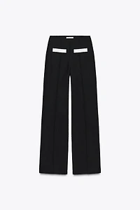 PANTALON BOUCLÉ CONTRASTE