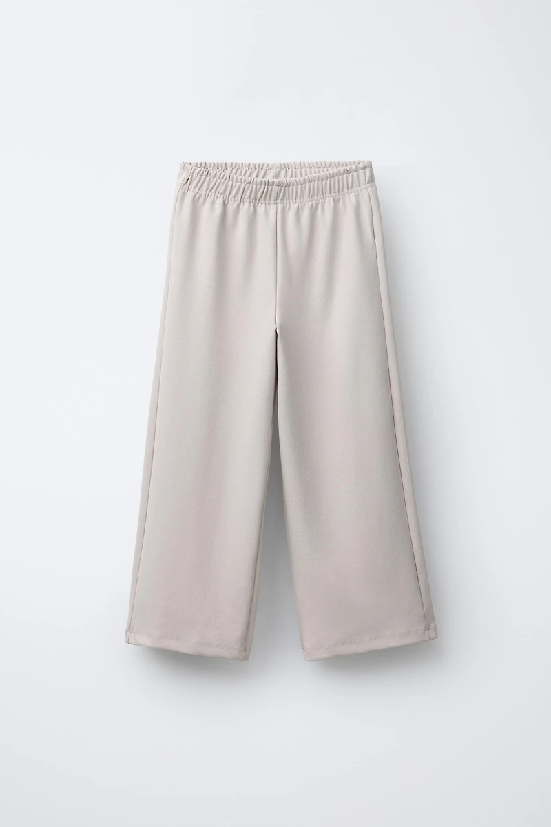 ENSEMBLE INTERLOCK SWEAT ET PANTALON LARGE