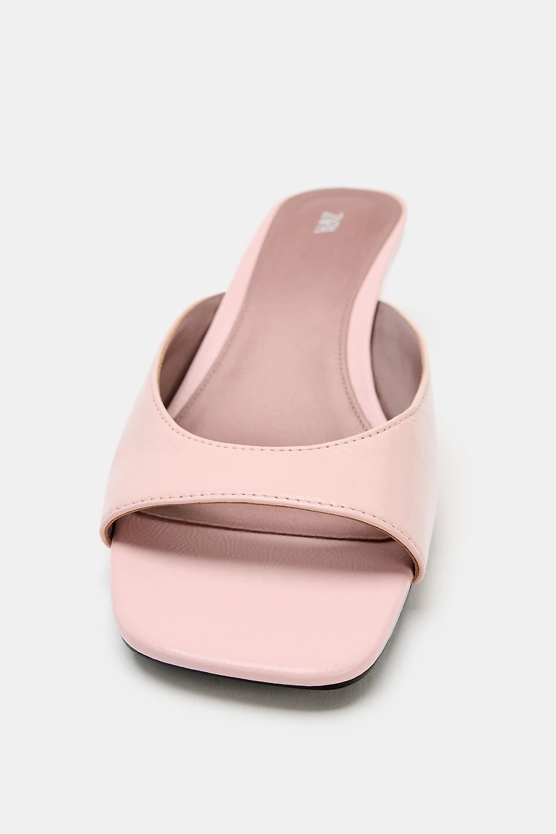 SANDALES COMPENSÉES EN CUIR