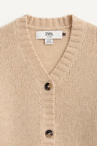 CARDIGAN EN MAILLE 100% LAINE ÉDITION LIMITÉE