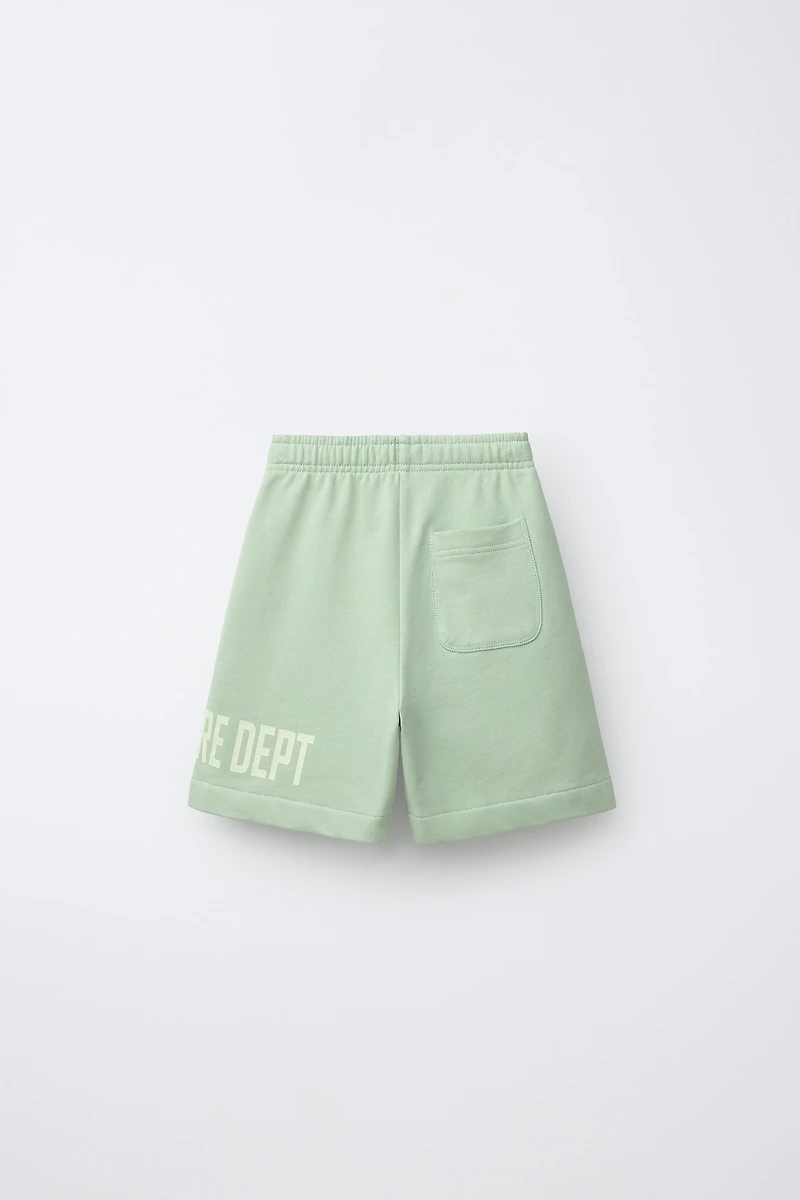 TEXT JOGGING SHORTS
