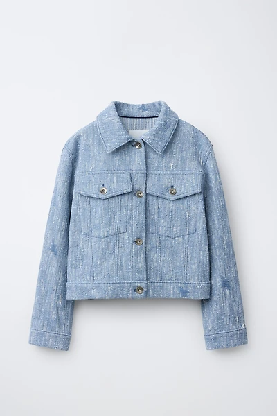 TEXTURED TRUCKER JACKET