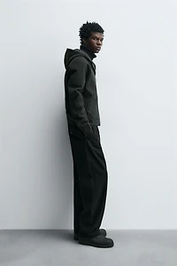 FELTED HOODIE SWEATSHIRT