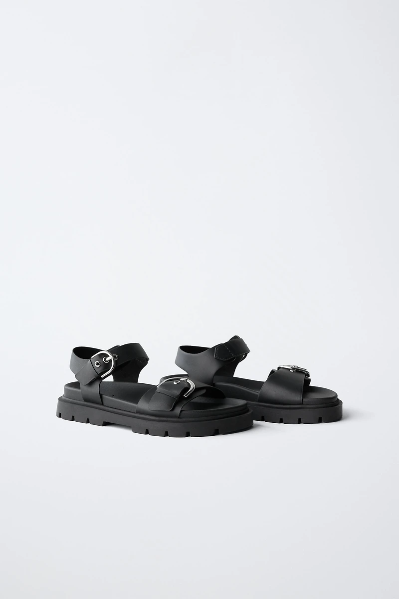 BUCKLED SANDALS