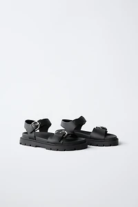 BUCKLED SANDALS