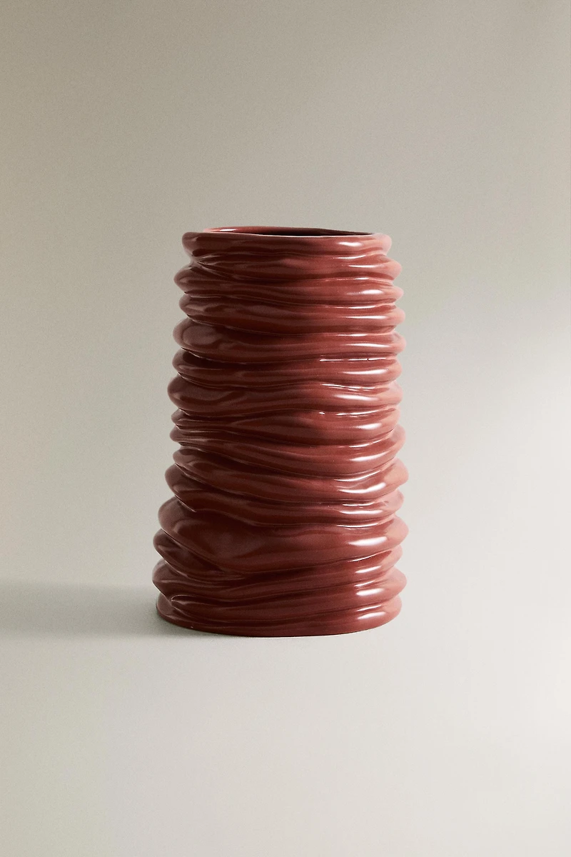 VASE CÉRAMIQUE ONDULÉ X COLLAGERIE