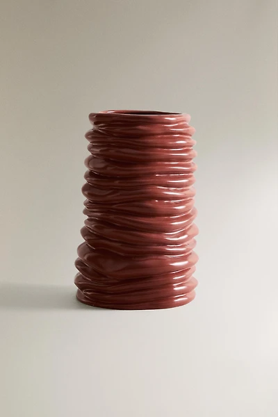 VASE CÉRAMIQUE ONDULÉ X COLLAGERIE
