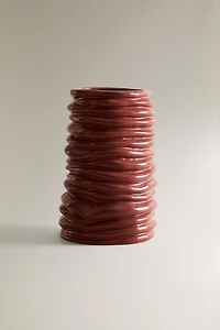 VASE CÉRAMIQUE ONDULÉ X COLLAGERIE