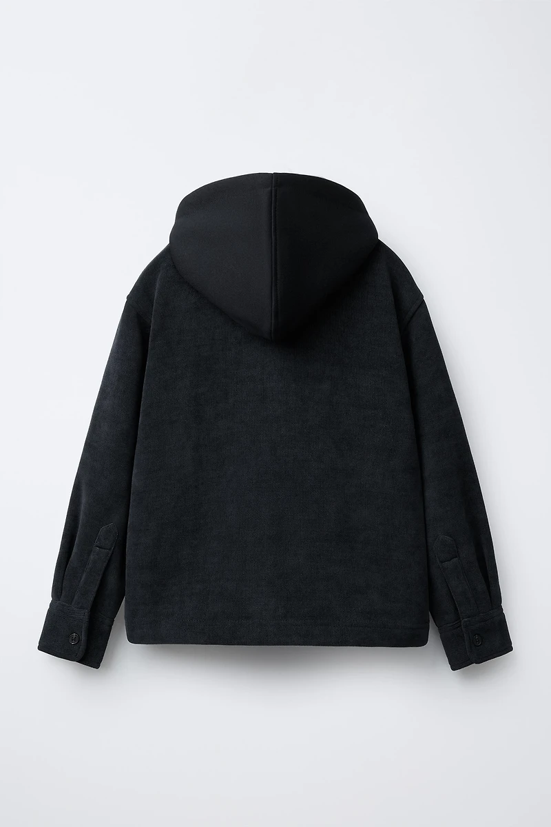 COMFORT FLEECE CORDUROY OVERSHIRT