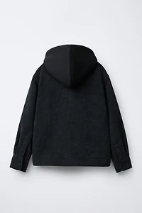 COMFORT FLEECE CORDUROY OVERSHIRT