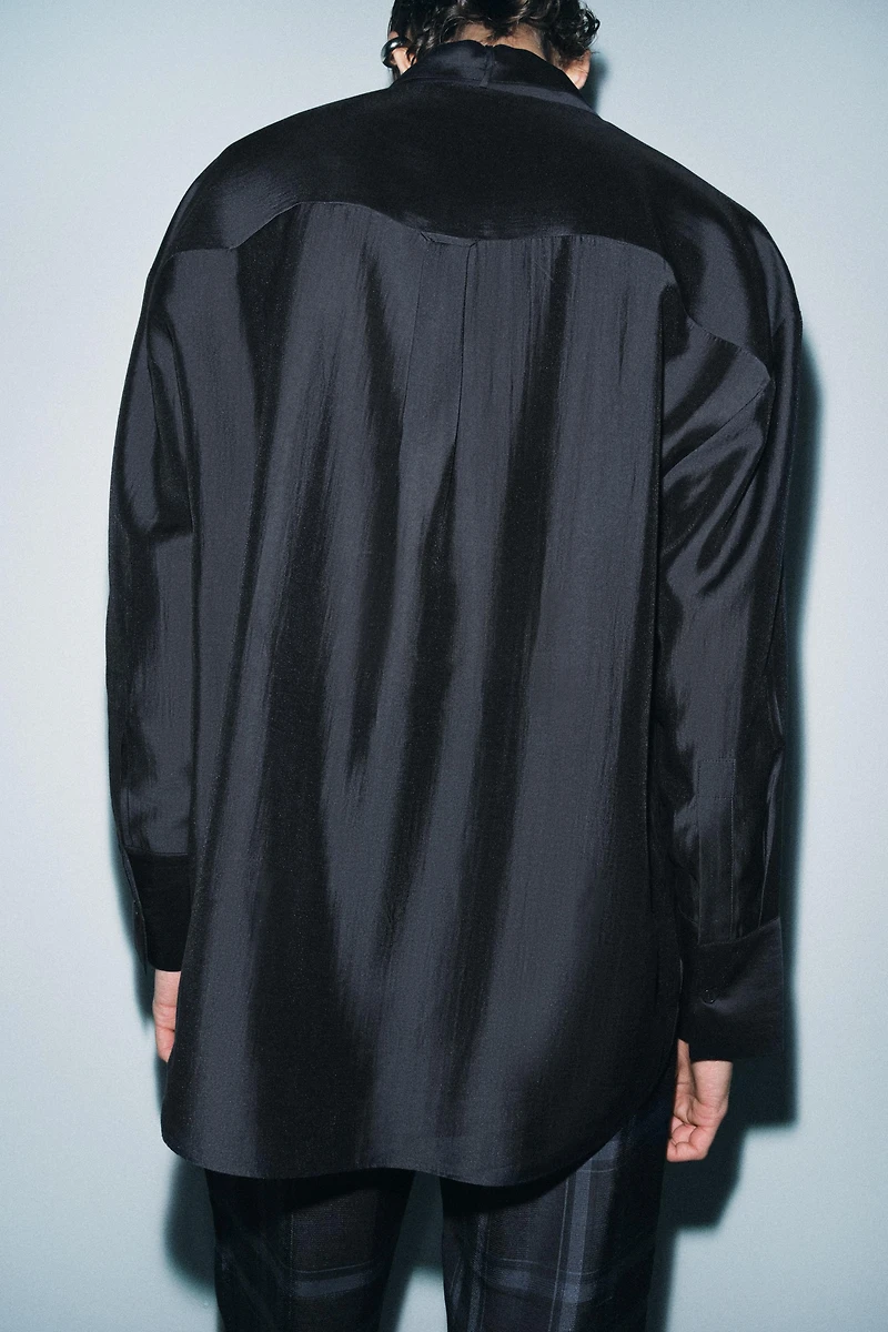 ZW COLLECTION BOW POCKET SHIRT