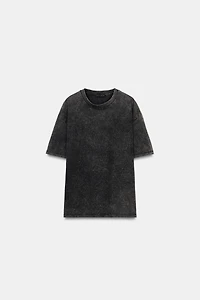 WASHED EFFECT SPARKLY T-SHIRT