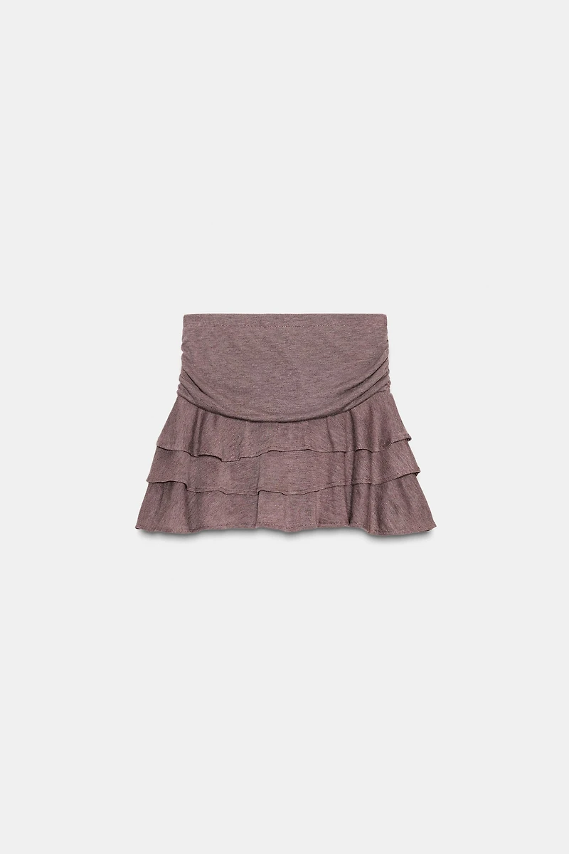 SOFT RUFFLED SKIRT