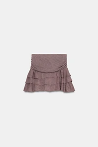 SOFT RUFFLED SKIRT