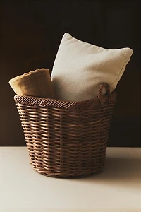 SQUARE RATTAN BASKET