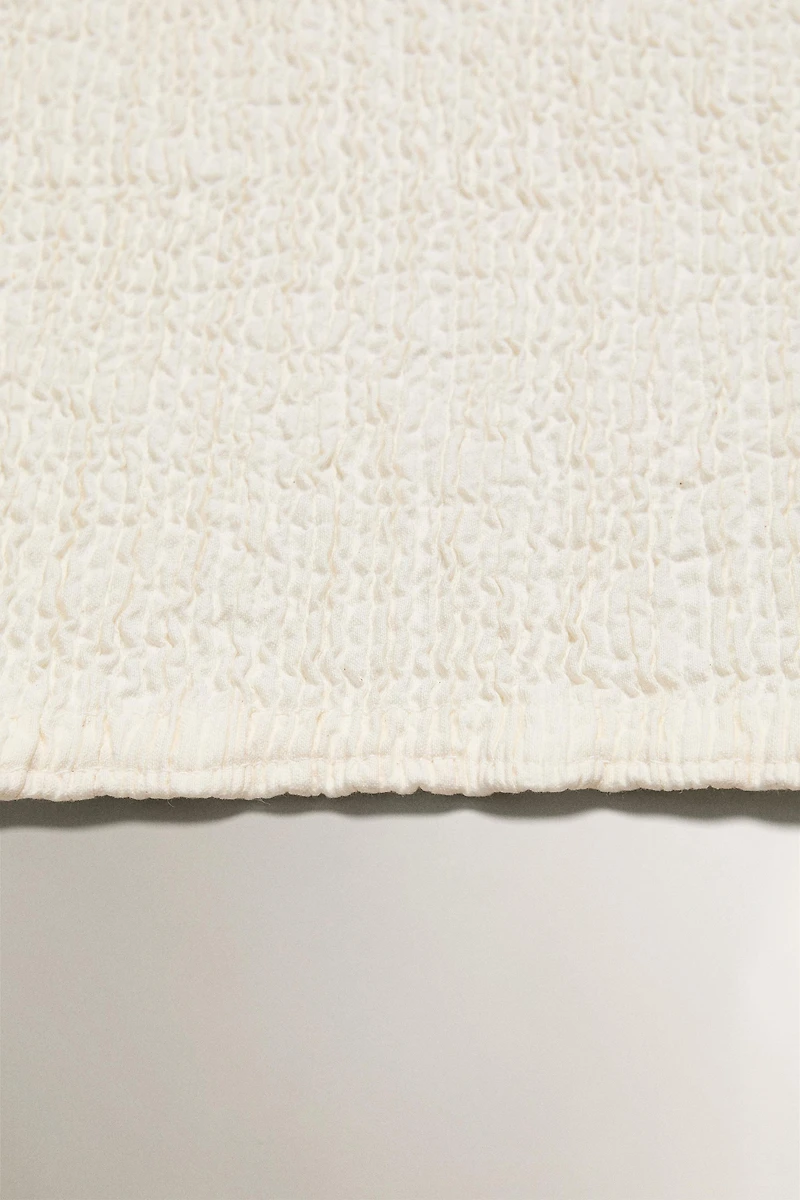PLEATED TEXTURED BATH MAT