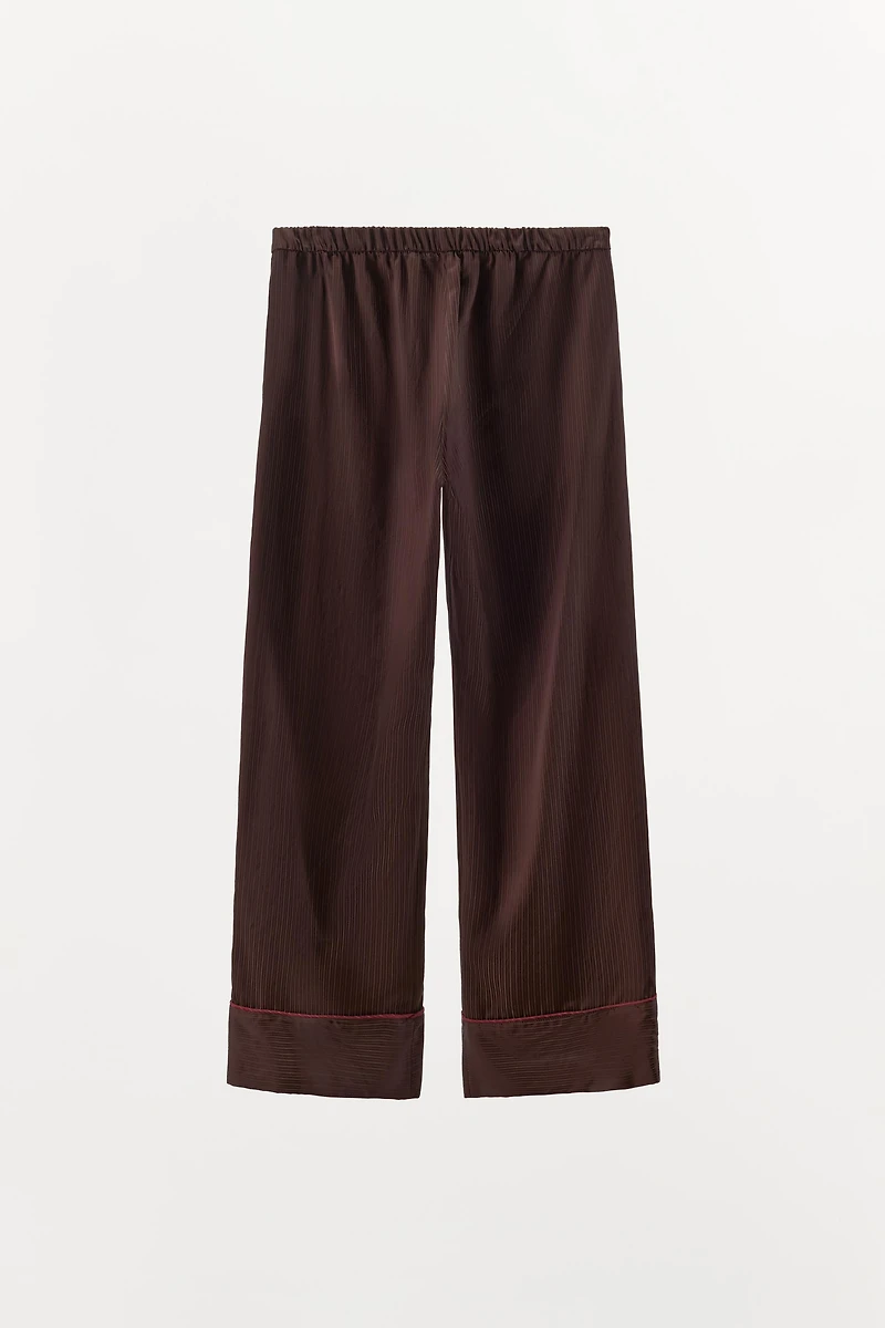 CONTRAST STRIPE PAJAMA PANTS