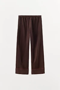 CONTRAST STRIPE PAJAMA PANTS