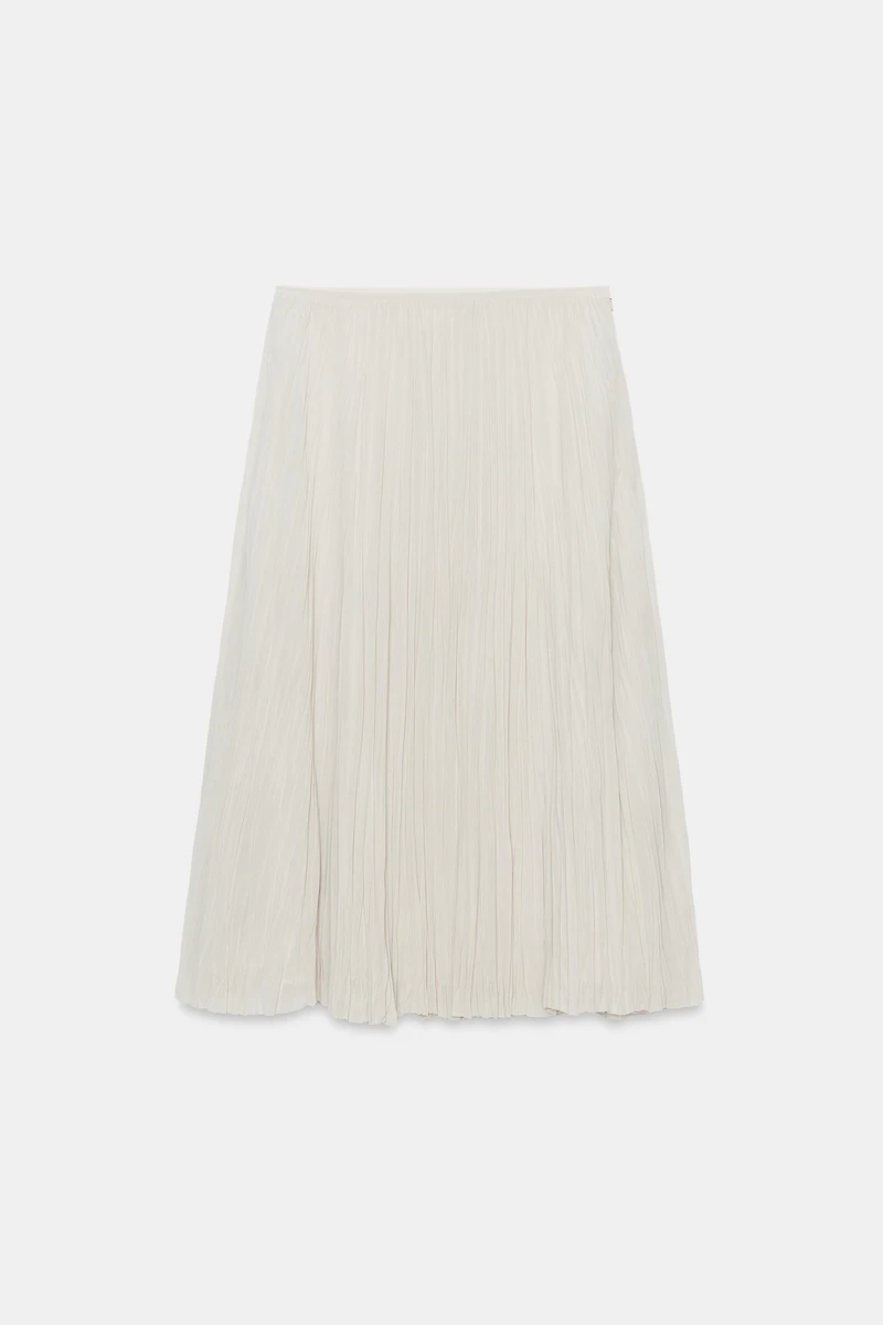 ZW COLLECTION PLEATED MIDI SKIRT